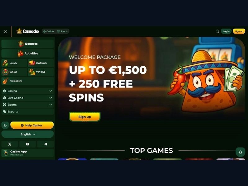Dashboard e gestione settimanale del conto su Casinacho Casino Nacho Casino per l'Italia